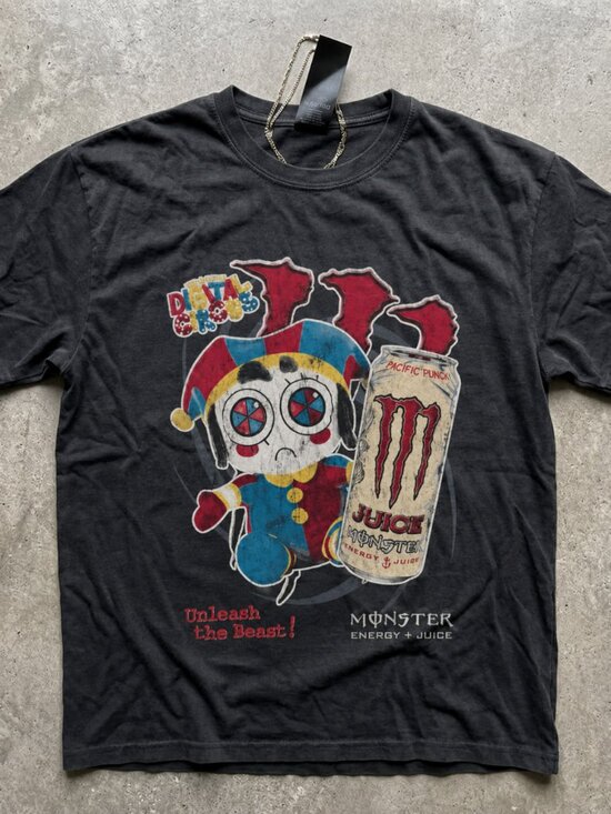 Gildan Other - TADC Pomni x Pacific Punch Monster Energy T Shirt